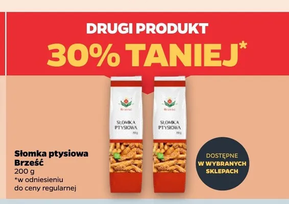 Słomka ptysiowa Brześć promocja w Netto