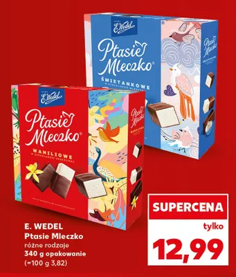 Ptasie Mleczko waniliowe E.Wedel promocja w Kaufland