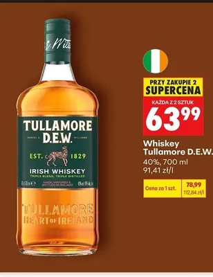 Whiskey Tullamore D.E.W. promocja w Biedronka