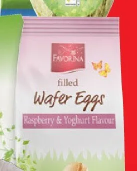 Słodycze Wafer Eggs Raspberry & Yoghurt Flavour promocja w Lidl