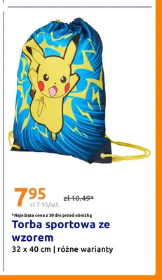 Torba sportowa ze wzorem promocja w Action