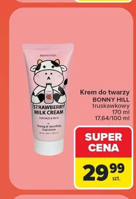 Krem do twarzy Bonny Hill truskawkowy promocja w Carrefour