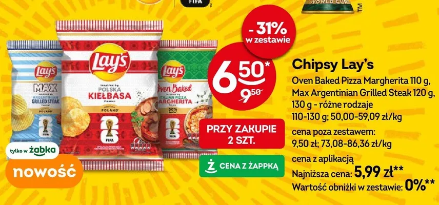 Chipsy Lay's Max Argentinian Grilled Steak promocja w Żabka