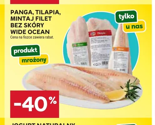 Tilapia filet bez skóry Wide Ocean promocja w Stokrotka