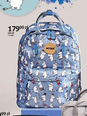 Plecak Moomin wzorzysty niebieski promocja w Empik