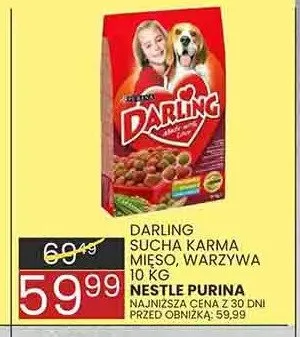 Sucha karma dla psa Darling mięso warzywa promocja w Wafelek