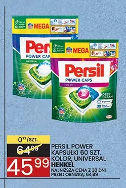 Kapsułki do prania Persil Power Caps Universal promocja w Wafelek