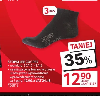 Stopki Lee Cooper 3-pak promocja w Selgros