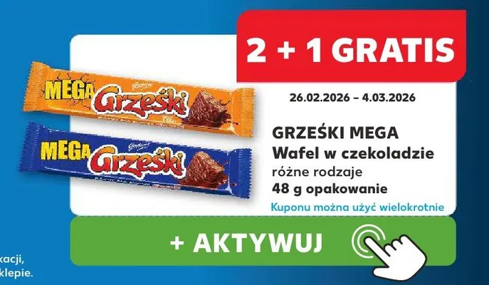 Wafel w czekoladzie promocja w Kaufland