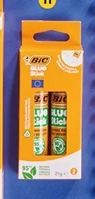 Klej w sztyfcie BIC Glue Stick 2-pak promocja w Biedronka