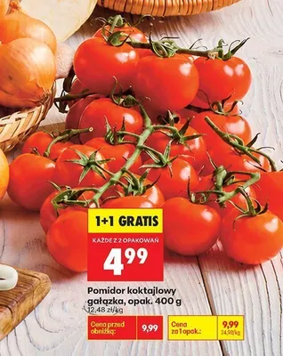 Pomidor koktajlowy gałązka promocja w Biedronka