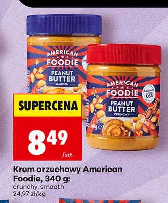 Krem orzechowy American Foodie smooth promocja w Biedronka