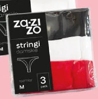 Stringi damskie ZaZiZo 3-pak promocja w POLOmarket