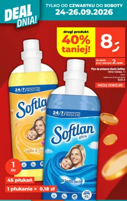 Płyn do płukania tkanin Softlan Windfrisch promocja w Dealz