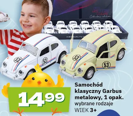 Samochód klasyczny Garbus metalowy, wybrane rodzaje promocja w Twój Market