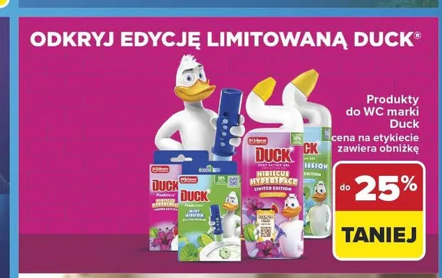 Produkty do WC Duck promocja w Carrefour