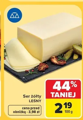 Ser żółty Leśny promocja w Carrefour Market