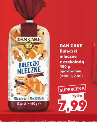 Bułeczki mleczne z czekoladą Dan Cake promocja w Kaufland