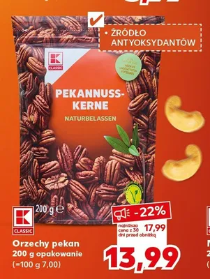 Orzechy pekan K-Classic promocja w Kaufland