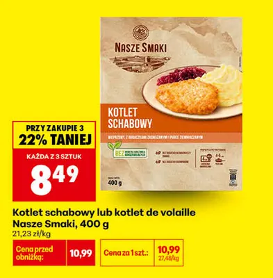 Kotlet de volaille Nasze Smaki promocja w Biedronka