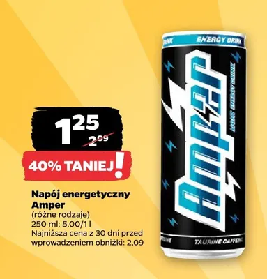 Napój energetyczny Amper promocja w Netto
