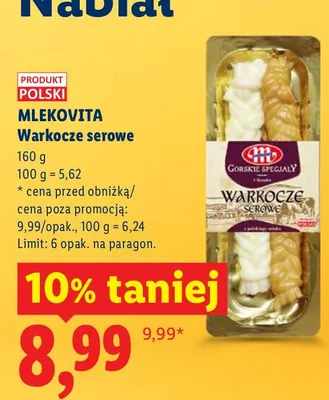 Warkocze serowe promocja w Lidl