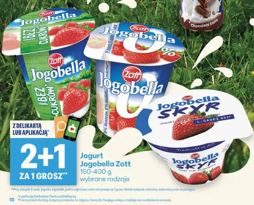 Jogurt Jogobella 0% promocja w Delikatesy Centrum