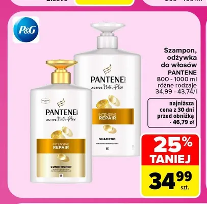 Szampon do włosów Pantene Intensive Repair promocja w Carrefour Market