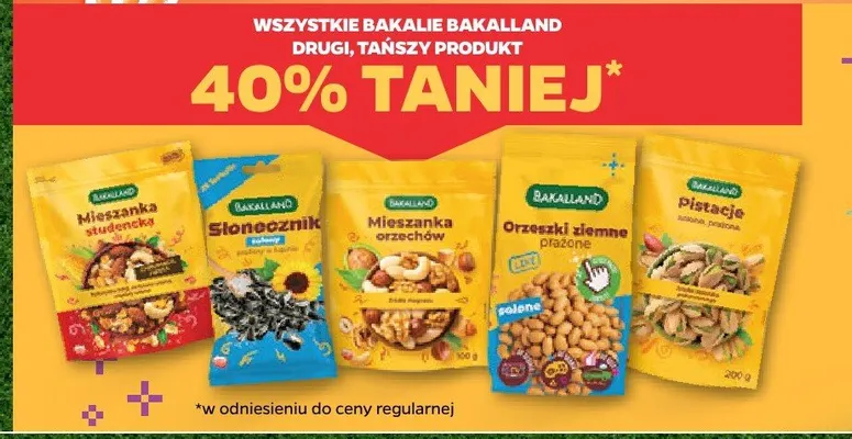 Pistacje prażone solone Bakalland promocja w Netto