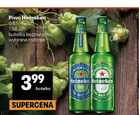 Piwo Heineken Original promocja w Delikatesy Centrum