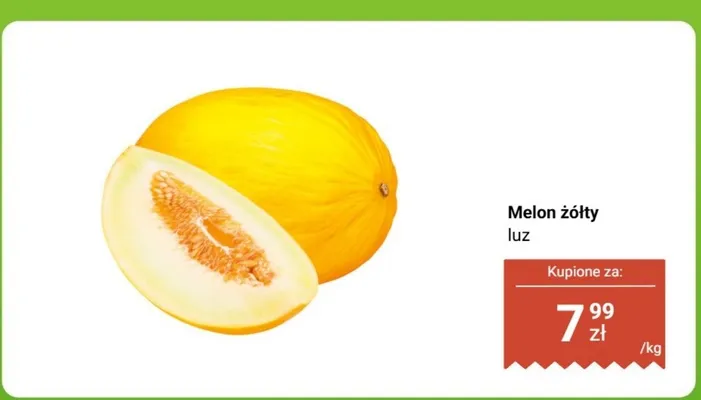 Melon żółty luz promocja w Biedronka