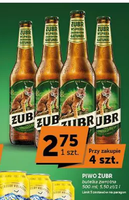 Piwo Żubr promocja w Groszek