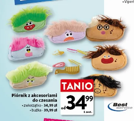 Piórnik z akcesoriami do czesania buźka Best Service promocja w Intermarche