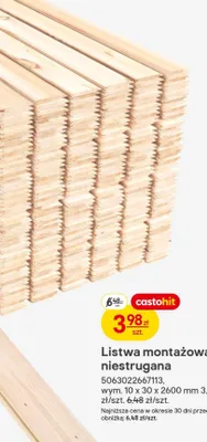 Listwa montażowa niestrugana promocja w Castorama