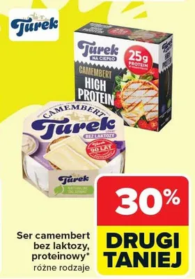 Ser camembert bez laktozy, proteinowy promocja w Carrefour
