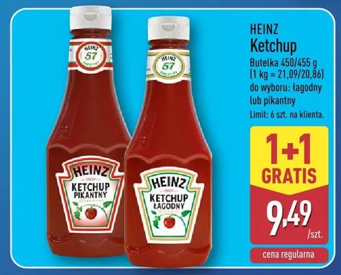 Ketchup łagodny promocja w Aldi