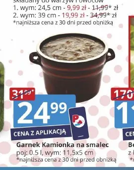 Garnek Kamionka na smalec 0,5 l promocja w Prymus AGD