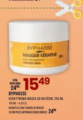 Maska do włosów keratynowa Byphasse promocja w Drogerie Natura