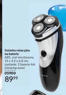 Golarka rotacyjna na baterie Avon promocja w AVON