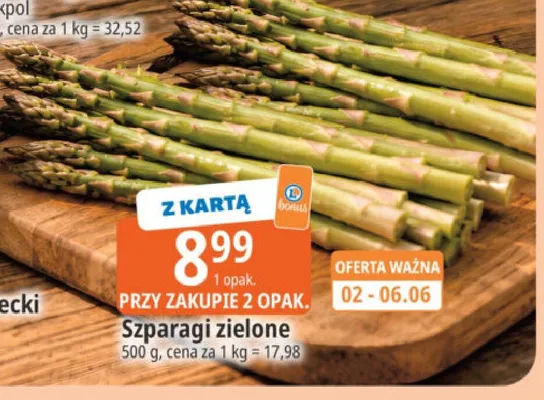 Szparagi zielone promocja w Leclerc