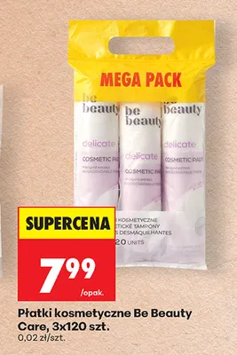 Płatki kosmetyczne Be Beauty Care 3-pak 120 szt promocja w Biedronka