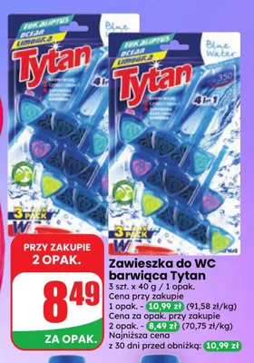 Zawieszka do WC barwiąca 3-pak Tytan promocja w Dino