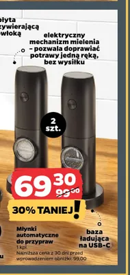 Młynki automatyczne do przypraw promocja w Netto