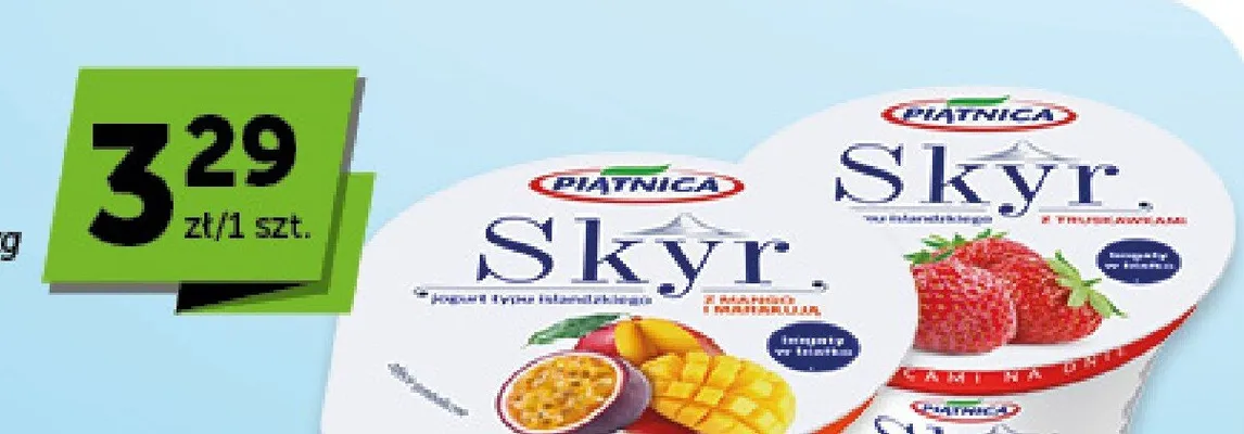 Jogurt Skyr Piątnica z mango i marakują promocja w Euro Sklep