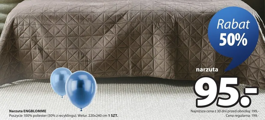 Narzuta ENGBLOMME promocja w Jysk