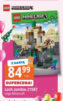 Klocki LEGO Minecraft Loch zombie 21587 promocja w Leclerc