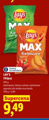 Chipsy Lay's karbowana zielona cebula promocja w Lidl