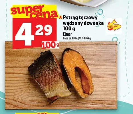 Pstrąg tęczowy wędzony dzwonka Elmar promocja w TOPAZ