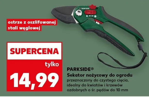 Sekator nożycowy do ogrodu promocja w Kaufland