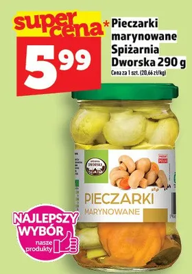 Pieczarki marynowane promocja w TOPAZ